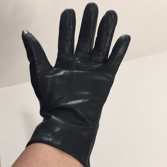 GENUINE Leather Women Black Gloves Size S - Picture 11 of 12